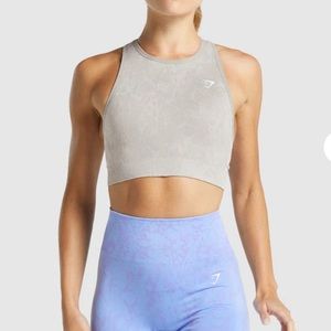 Gymshark adapt animal seamless sports bra - size Medium - color butterfly gray